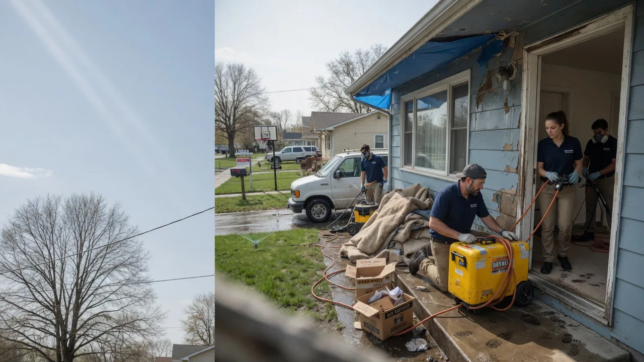 Basement Flood Cleanup in Chambersburg, IL near me
